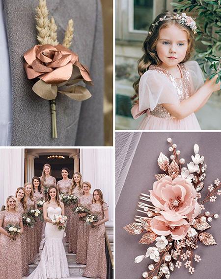 Stunning Rose Gold Wedding Color Palette Ideas We Obsessed | Clear Wedding Invites